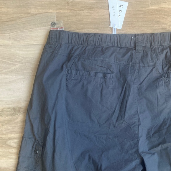 Dash Cargo Short adjustable leg ties charcoal gray comfee flex knit waist 3X - Picture 9 of 17